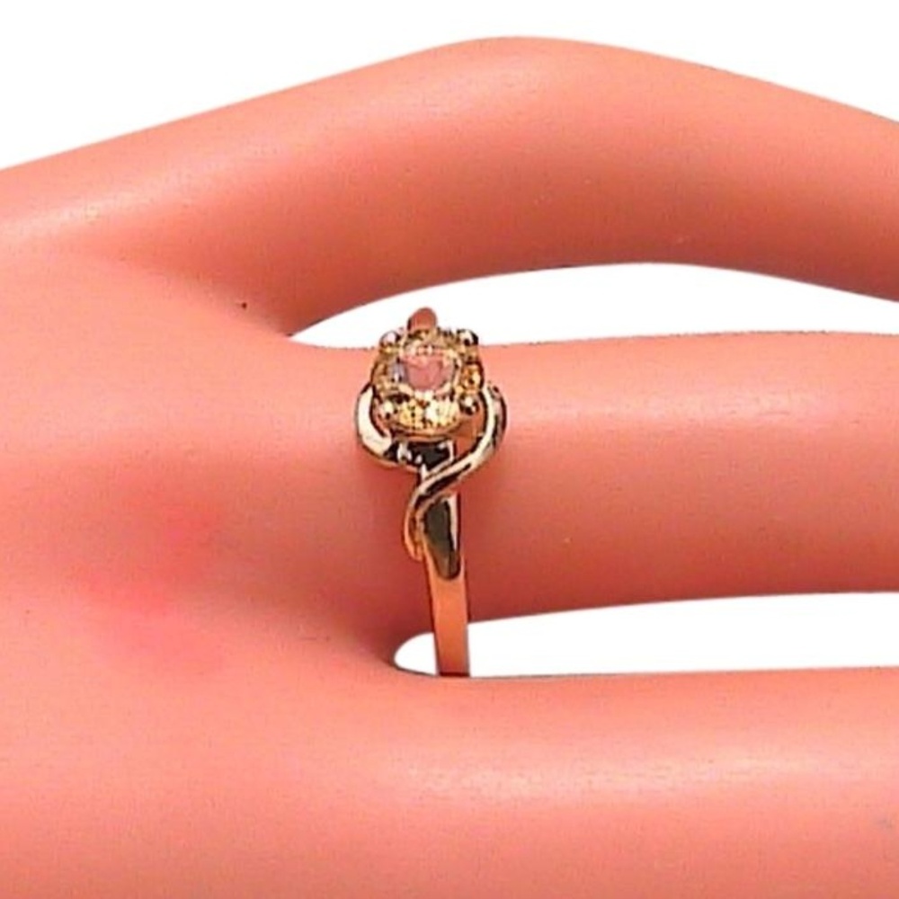 10k Yellow Gold Citrine 0.55 Cts Natural Ring